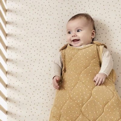 Little Green Sheep Organic Baby Sleeping Bag 2.5 Tog - Honey Rice, 0-6m