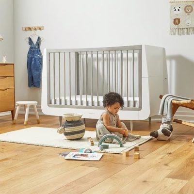 SnuzKot Skandi Cot Bed Silver Birch