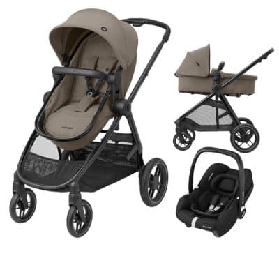 Maxi-Cosi Zelia³ Travel System - Twillic Truffle