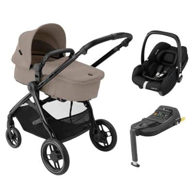 Maxi-Cosi Zelia 3 Luxe i-Size Travel System - Twillic Truffle