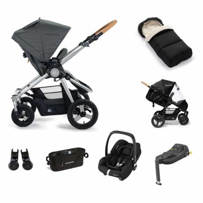 Bumbleride Era i-Size Cabriofix Travel System - Silver Black