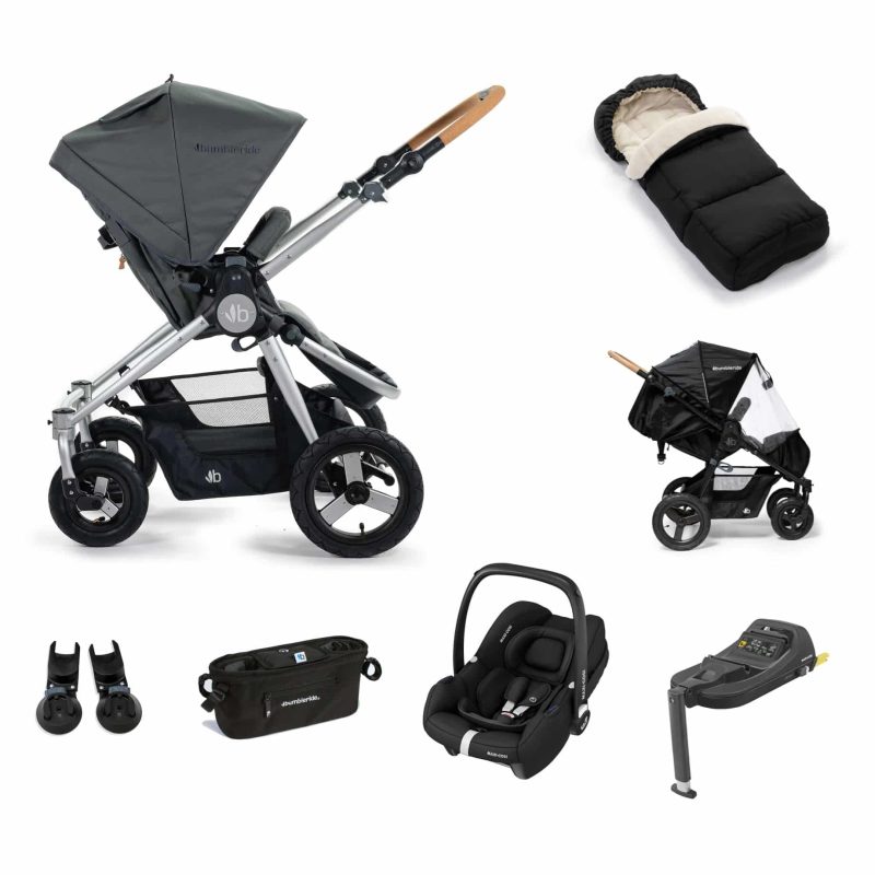 Bumbleride Era i-Size Cabriofix Travel System - Silver Black