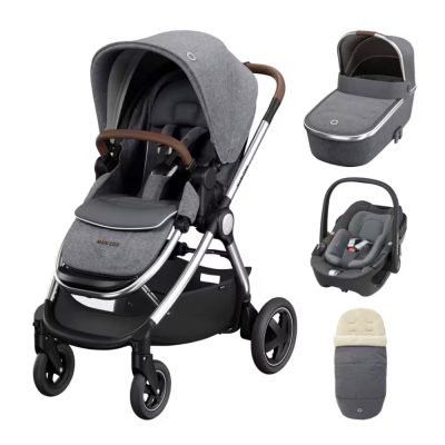 Maxi-Cosi Adorra Luxe Travel System Bundle - Grey Twillic