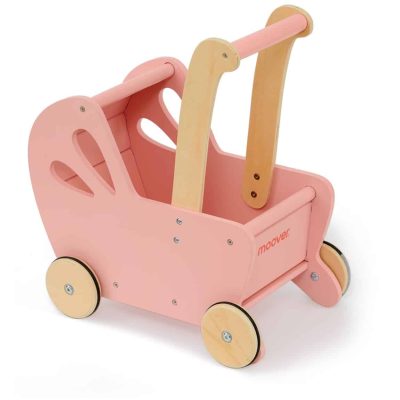 Moover Essentials Flat Packed Pram Pink