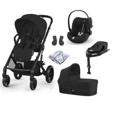 Cybex Balios S Lux W Cot S Cloud G Travel System - Moon Black