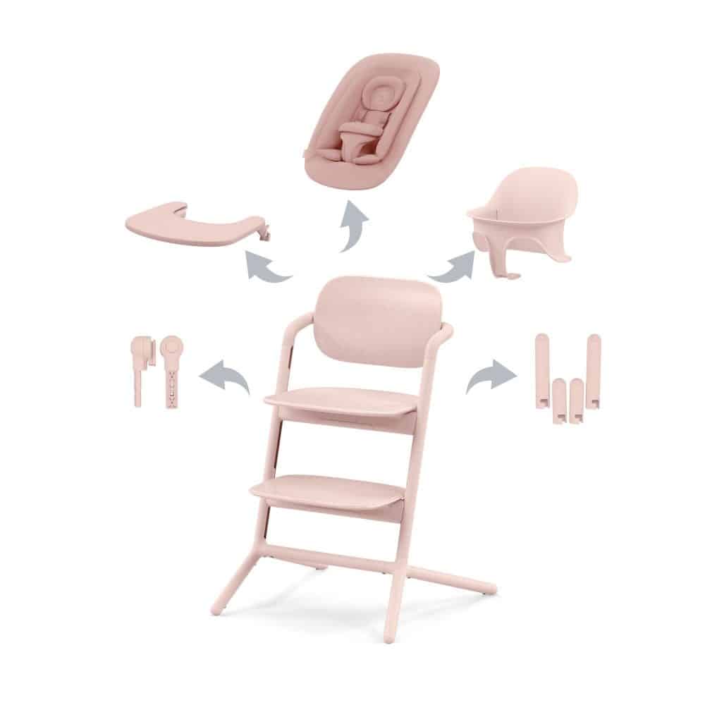 Cybex Lemo 4-in-1 Highchair Set - Pearl Pink