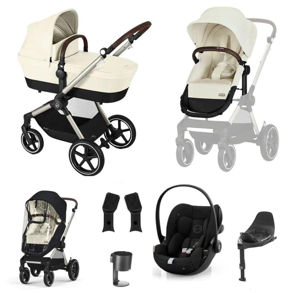 Cybex EOS Lux Cloud G Travel System - Seashell Beige