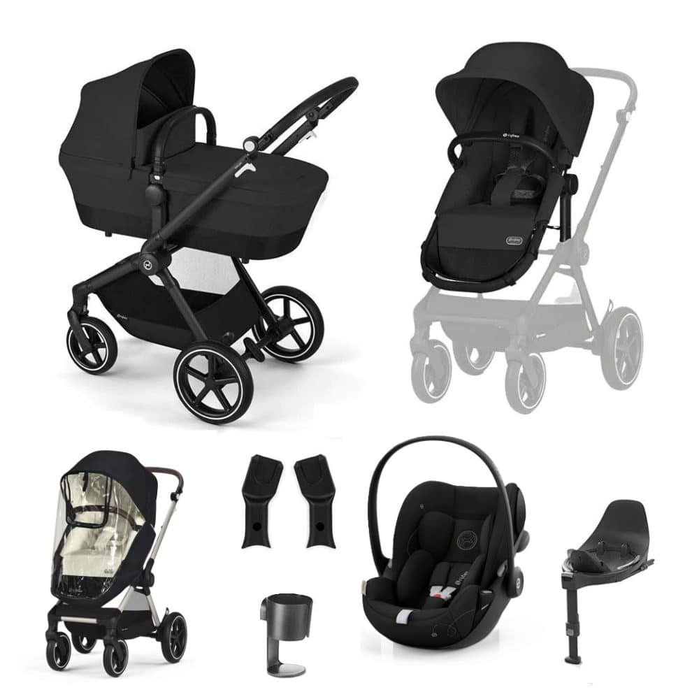 Cybex EOS Lux Cloud G Travel System - Moon Black