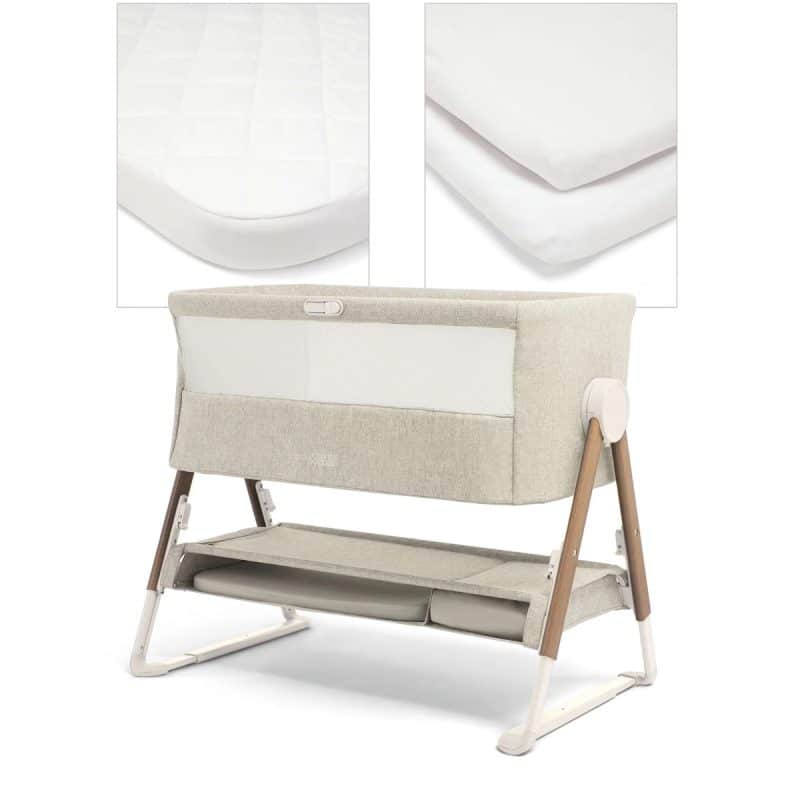 Mamas & Papas Lua Crib Fawn Sheet Bundle - White