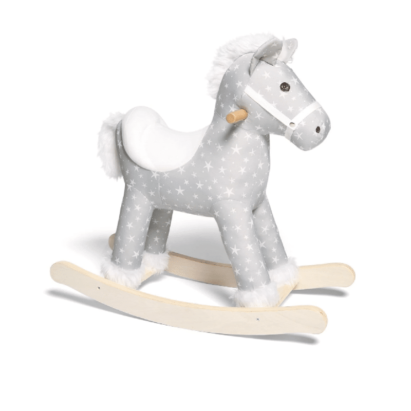 Mamas & Papas Rocking Horse - Star - Grey/White