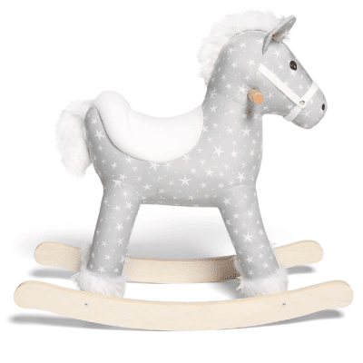 Mamas & Papas Rocking Horse - Star - Grey/White