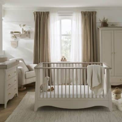 CuddleCo Clara 3 Piece Nursery Furniture Set - Cashmere/Ash