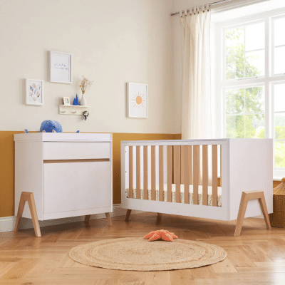 Tutti Bambini Fuori 2 Piece Room Set White & Light Oak