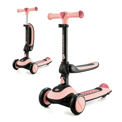 Kinderkraft Halley Balance Bike and Scooter Pink