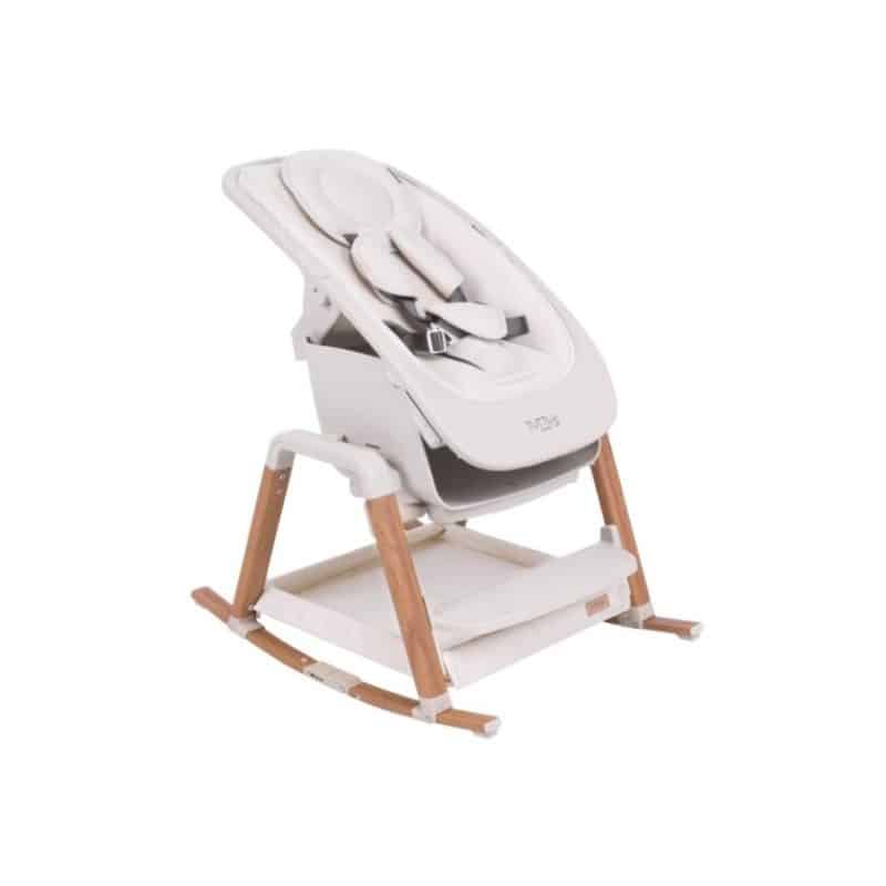 Tutti Bambini Nova Complete Highchair Package - Ecru/Scandinavian Walnut