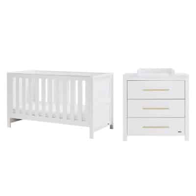 Tutti Bambini Tivoli 2 Piece Nursery Room Set - White