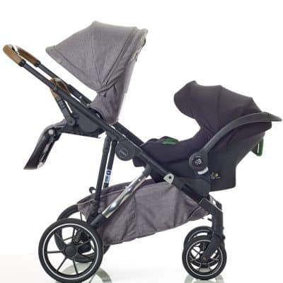 Mee-Go UNO+ Tandem Pushchair Grey/Chrome