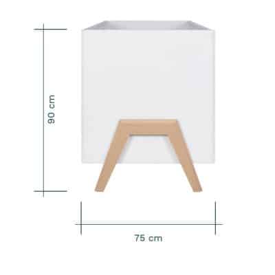 Tutti Bambini Fuori Cot Bed - White/Light Oak