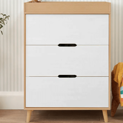 Tutti Bambini Fika Chest Changer - White/Light Oak