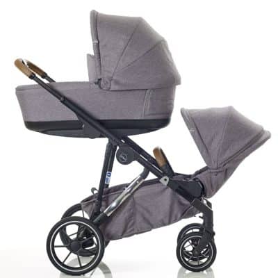 Mee-Go UNO+ Tandem Pushchair Grey/Chrome