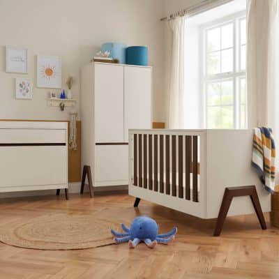 Tutti Bambini Fuori 3 Piece Room Set White Sand/Warm Walnut