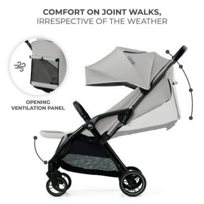 Kinderkraft Compact Pushchair APINO Dove Grey Baby and Child Store