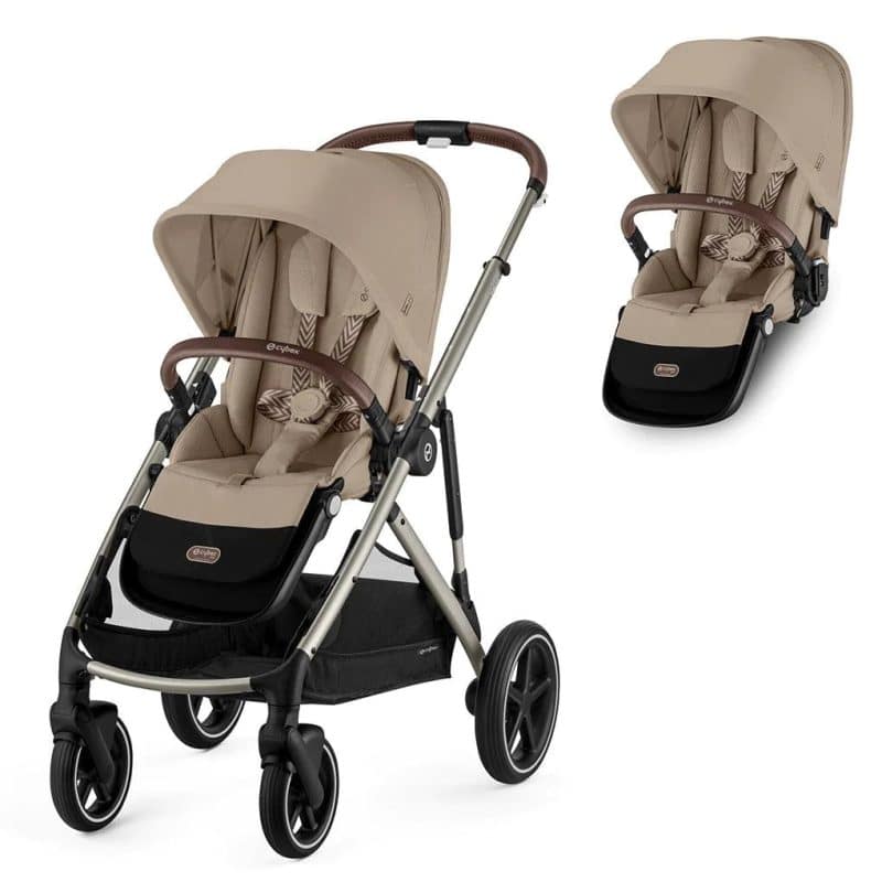 Cybex Gazelle S Twin Pushchair - Almond Beige