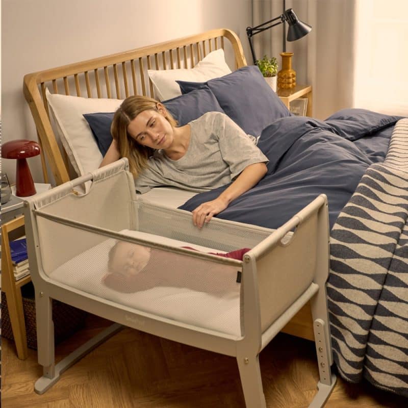 SnuzPod Studio Bedside Crib Oslo Grey