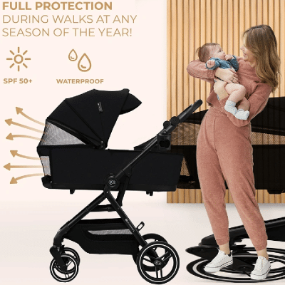 Kinderkraft YOXI Pram and Stroller Pure Black