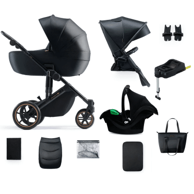 Kinderkraft Travel System PRIME 2 with Isofix Base Black