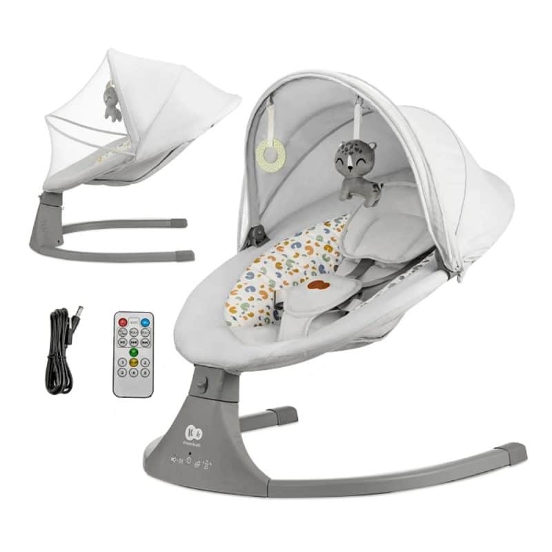 Kinderkraft Electric rocker bouncer 2in1 LUMI 2 Light Grey