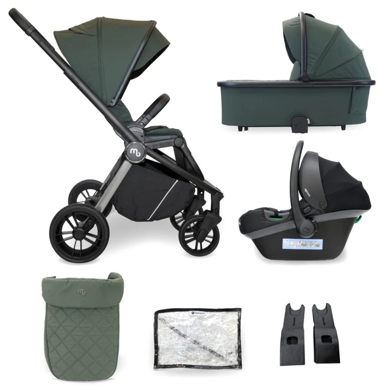 My Babiie 3-in-1 Travel System with i-Size Car Seat - Forest Green