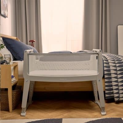 SnuzPod Studio Bedside Crib Oslo Grey