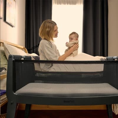 SnuzPod Studio Bedside Crib Brooklyn Graphite