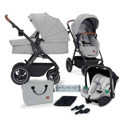 Kinderkraft Travel System 3in1 B-TOUR PRO Light Grey