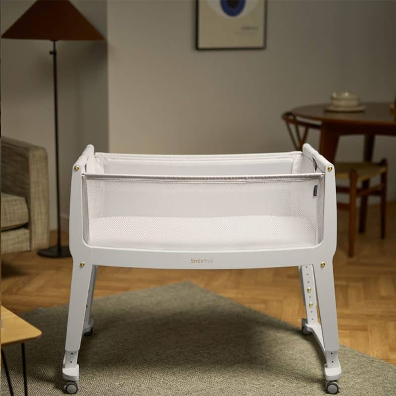 SnuzPod Studio Bedside Crib Paris White