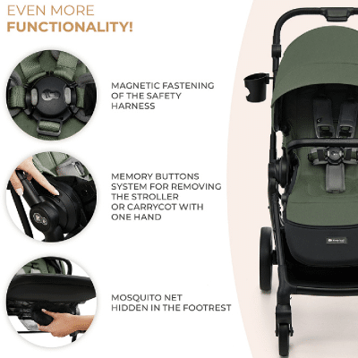 Kinderkraft YOXI Pram and Stroller Mistic Green