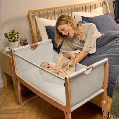 SnuzPod Studio Bedside Crib Stockholm Natural