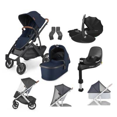 UPPAbaby VISTA V2 Travel System + Pebble 360 Pro + Rotating Base - Noa