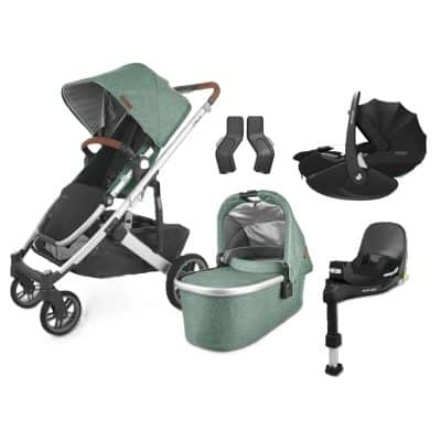 UPPAbaby Cruz V2 3 in 1 Travel System + Pebble 360 pro + Rotating Base - Emmett