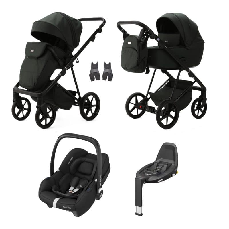 Mee-Go Milano Evo 3in1 Cabriofix + Base Travel System - Racing Green