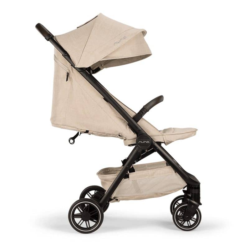 Nuna TRVL Compact Stroller with Raincover and Travel Bag - Biscotti