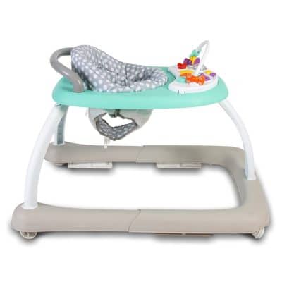 Baby Go Round Kiddo Walker and Push Along Combined - Grey