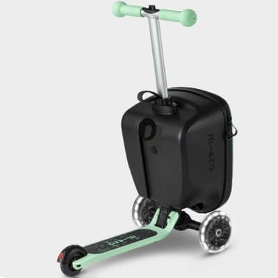 Mini Micro Scooter Suitcase and Light up Wheels - Mint