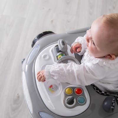 Red Kite Baby Go Round Race Sporty Car Electronic Walker - Grey