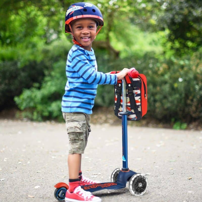 Mini Micro Scooter Light up Wheels - Navy