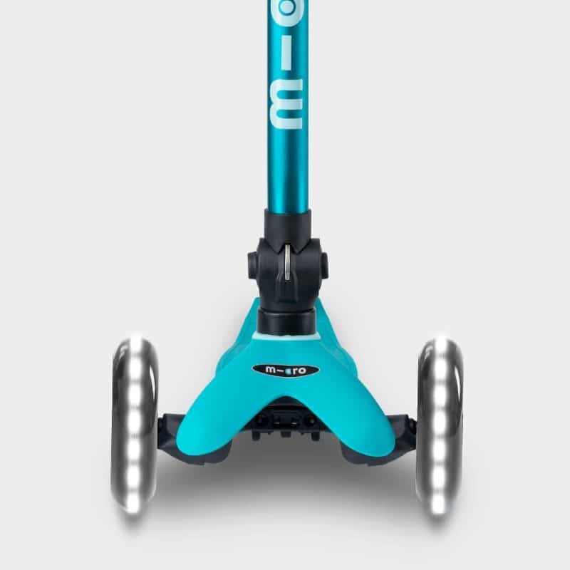 Mini Micro Scooter Foldable with Light up Wheels - Aqua