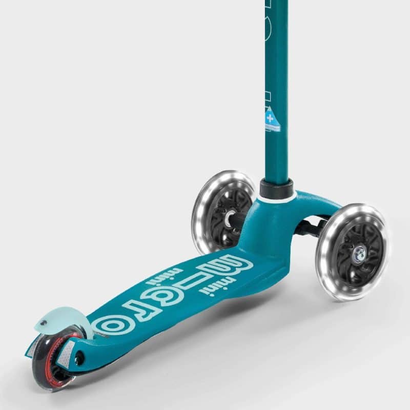 Mini Micro Scooter Light up Wheels - Aqua