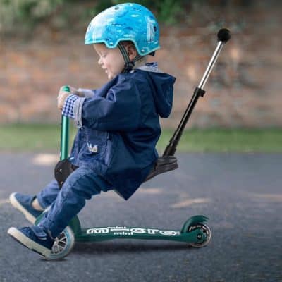 Mini Micro Sit and Scoot Push Along - Eco Green