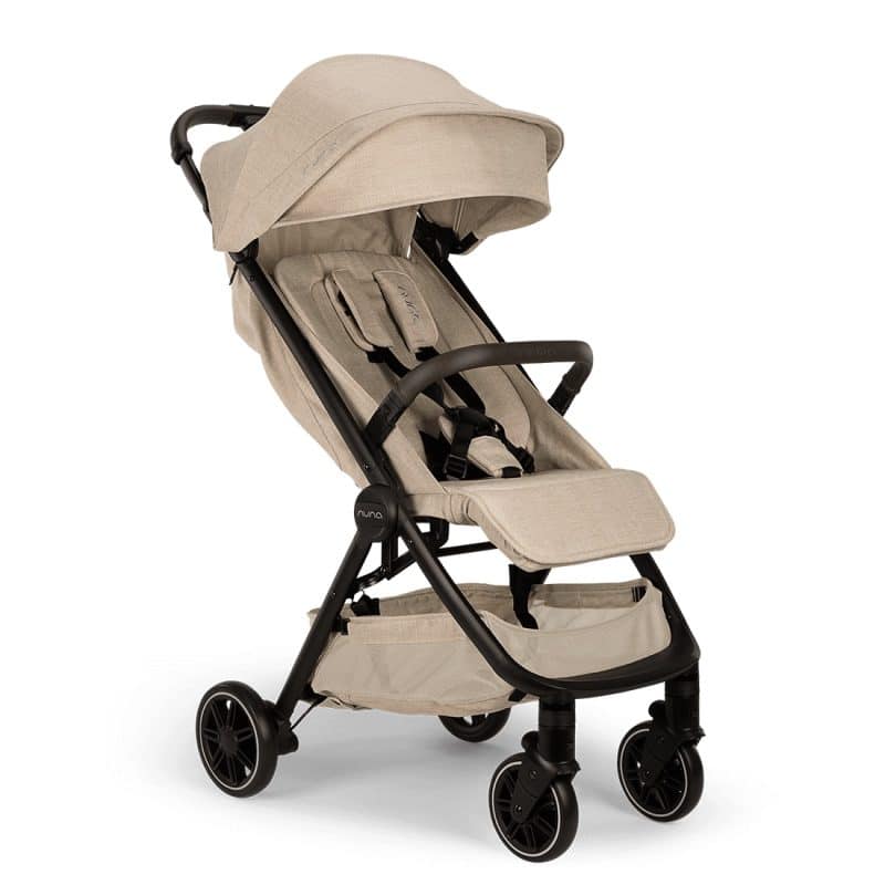 Nuna TRVL Compact Stroller with Raincover and Travel Bag - Biscotti